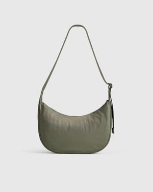 Quince Revive Nylon Crescent Shoulder Bag - Gray