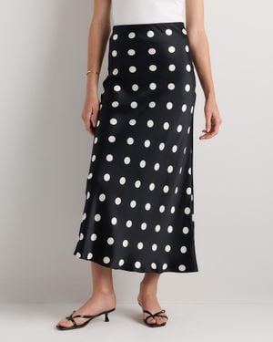 Quince Maxi Skirt, Silk - Black