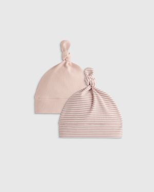 Quince Softest Rib Hat, Bamboo/Organic Cotton - Pink