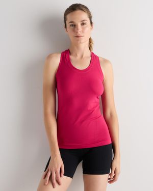 Quince Seamless Racerback Tank Top, Nylon - Red