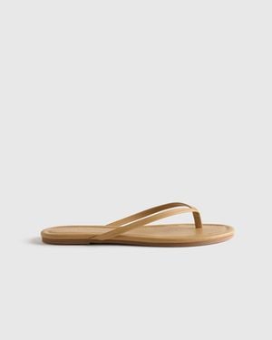 Quince Italian Leather Flip Flops - Multicolor