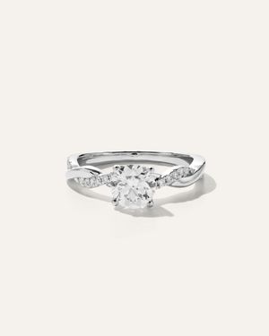 Quince Lab Grown Diamond Round Twisted Engagement Ring - Natural