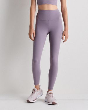 Quince Power-Up High-Rise Training Pocket Legging, Nylon/Spandex - Purple