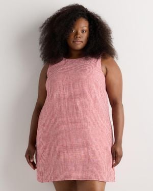 Quince 100% European Linen Tank Top Mini Dress - Pink