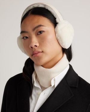 Quince 100% Australian Shearling Earmuffs - Black