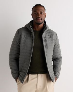 Quince Responsible Down Hooded Quilted Jacket, Nylon - Gray