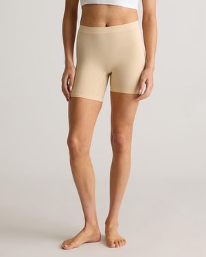 Quince Smooth Stride Cooling Slip Short, Nylon/Spandex - Natural