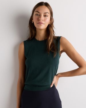 Quince Lightweight Cotton Cashmere Sweater Tank Top - Multicolor