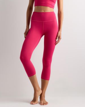 Quince Ultra-Form High-Rise Capri, Nylon/Spandex - Pink
