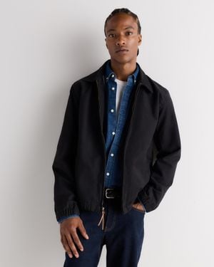 Quince Twill Harrington Jacket, Organic Cotton - Blue