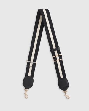 Quince Adjustable Webbing Strap, Cotton - White