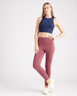 Quince Ultra-Soft High-Rise Legging, Recycled Polyester - Red