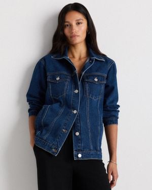 Quince Oversized Denim Jacket, Organic Cotton - Blue