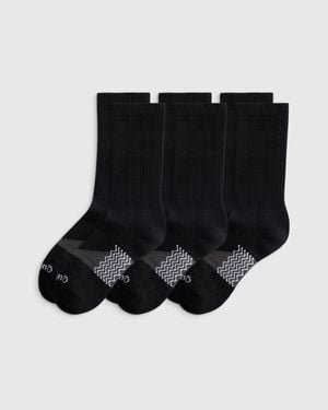 Quince Alpaca Crew Socks - Black