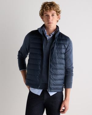 Quince Lightweight Down Packable Puffer Vest, Recycled Polyester - Blue