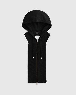 Quince 100% Mongolian Cashmere Hoodie Blazer Insert - Blue