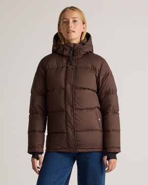 Quince Responsible Down Puffer Jacket, Recycled Polyester - Brown