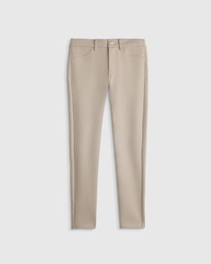 Quince Girls Skinny Ponte Pant, Rayon - White