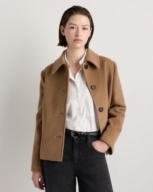 Quince Wool Cashmere Short Coat - Natural