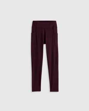 Quince Girls Ultra-Form Pocket Leggings, Nylon/Spandex - Purple