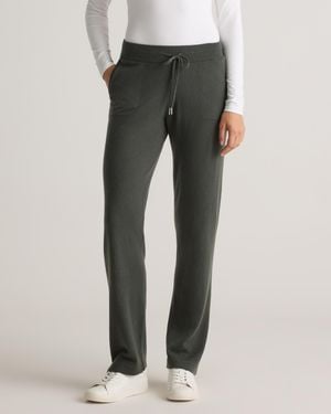 Quince Mongolian Cashmere Straight Leg Pants - Gray