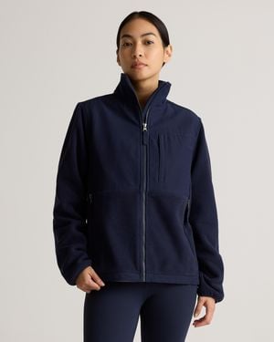 Quince Polar Fleece Full-Zip Jacket, Recycled Polyester - Blue