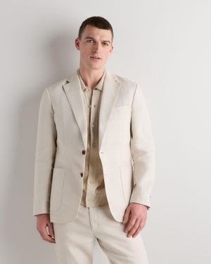 Quince 100% European Linen Tailored Blazer - Natural