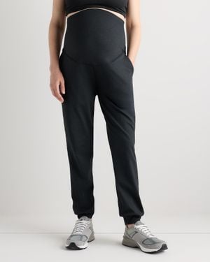 Quince Ultra-Soft Maternity Sweatpants, Recycled Polyester - Black