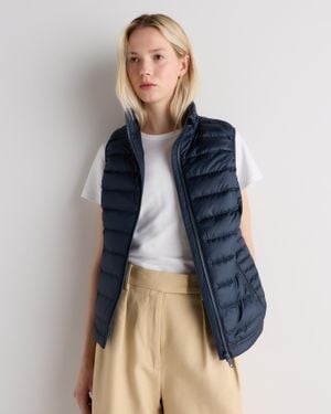 Quince Lightweight Down Packable Puffer Vest, Recycled Polyester - Blue