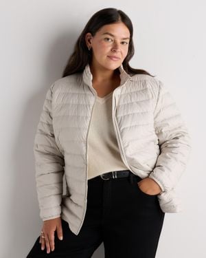 Quince Lightweight Down Packable Puffer Jacket, Recycled Polyester - Natural