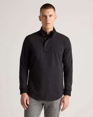 Quince On Par Half-Zip Pullover, Nylon/Spandex - Black