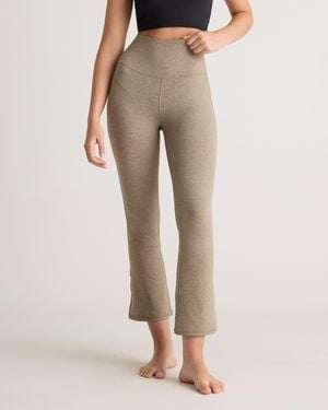 Quince Ultra-Soft Cropped Bootcut Pants, Polyester - Natural
