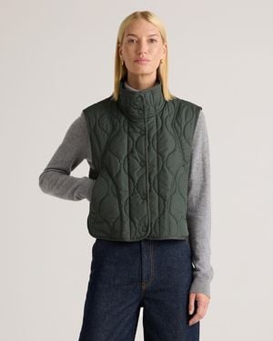 Quince Featherless Quilted Puffer Vest, Recycled Polyester - Green