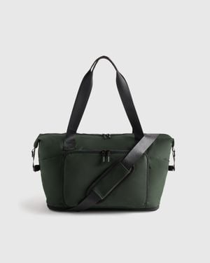 Quince Packable Expandable Travel Tote, Recycled Polyester - Black