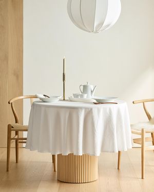 Quince European Linen Tablecloth - Gray
