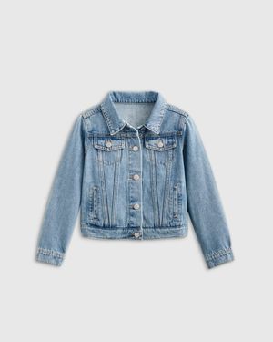 Quince Boys Denim Jacket, Cotton - Blue