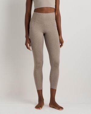 Quince Ultra-Soft High-Rise Pocket Legging, 100% Polyester - Natural