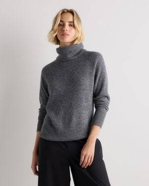 Quince Lightweight Baby Alpaca Turtleneck - Gray