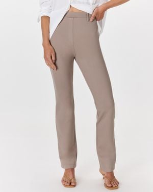 Quince Ultra-Stretch Ponte Straight Leg Pants, Rayon - Natural