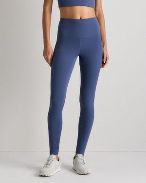 Quince Ultra-Form High-Rise Pocket Legging, Nylon/Spandex - Blue