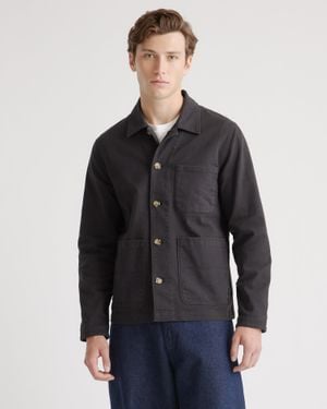 Quince Organic Comfort Stretch Chore Jacket, Organic Cotton - Gray