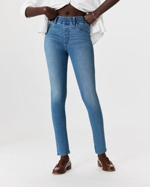 Quince Nina Stretch Pull-On Skinny Jeans, Cotton - Blue
