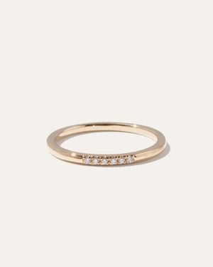 Quince Diamond Line Ring - Metallic