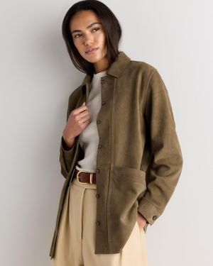 Quince 100% Suede Chore Jacket, Suede Leather - Brown