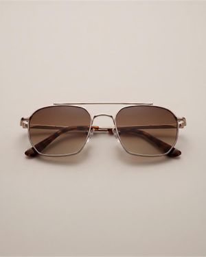 Quince Baja Polarized Stainless Steel Sunglasses, Cellulose Acetate - Brown