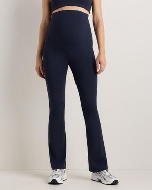 Quince Ultra-Form Maternity Bootcut Pants, Polyester - Blue