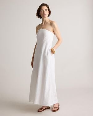 Quince 100% European Linen Strapless Maxi Dress - Natural