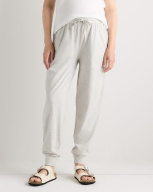 Quince Dream Lounge Maternity Jogger, Bamboo - White