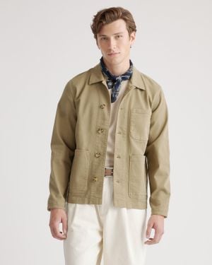 Quince Organic Comfort Stretch Chore Jacket, Organic Cotton - Brown