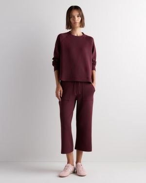 Quince Cloudcomfort Crewneck Sweatshirt, Tencel - Red